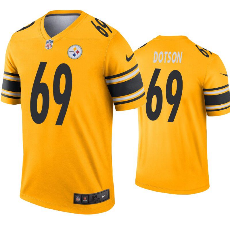 Men Pittsburgh Steelers 69 Kevin Dotson Nike Gold Inverted Legend NFL Jersey
